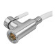 Смеситель для кухни Zerix Atrium-011-T Refl.WHITE (Цвет хром+силик.излив белый) (ZX4719)