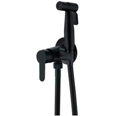 Смеситель для гигиенического душа Zerix DAX-333 Black (с лейкой) из нерж.стали SUS304 (ZX4830)