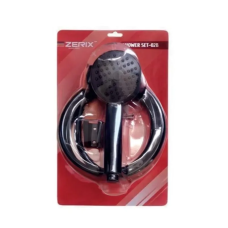Shower Zerix SET-02B (шланг, лейка, кронштейн) цвет черный (ZX4923)