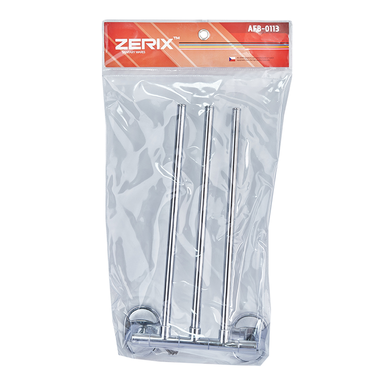 Полотенцедержатель поворотный (3 планки) Zerix AFB-0113 (ZX5045)