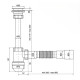 Сифон для раковины Zerix SU-03-А с ревизией (Цвет белый) 1 1/4'' (ZX5083)