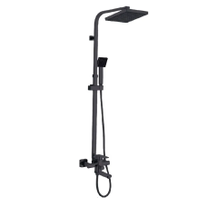 Душевая колонна со смесителем Zerix LEB16-123 Black (цвет черный) (ZX5574)