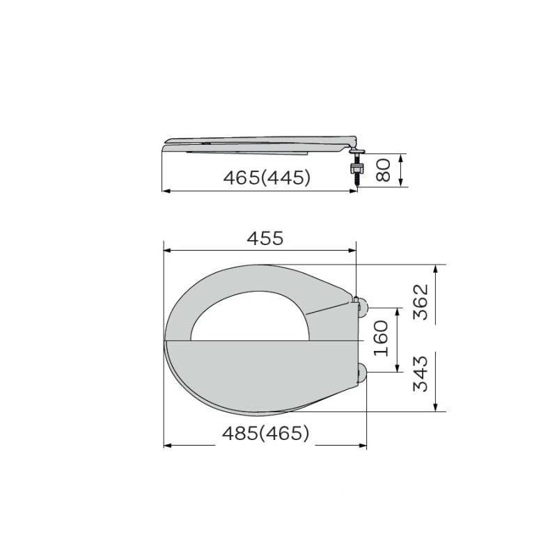 Сиденье унитаза с крышкой ZERIX TS-04 (ZX5583)
