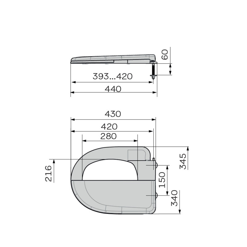 Сиденье унитаза с крышкой ZERIX TS-07 (ZX5588)