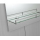 Зеркало настенное Zerix LAGUNA MRZ03-45x60x11 прямоугольное с дугообразным верхом и полкой (ZX5621)
