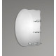 Зеркало настенное Zerix SOLO MOZ01-65x85x10 ассиметичное с 3-мя полками (ZX5625)
