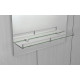 Зеркало настенное Zerix SANSA MRZ04-45x60x10 прямоугольное с полкой и декором (ZX5626)