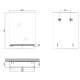 Зеркало настенное Zerix SANSA MRZ05-50x70x10 прямоугольное с полкой (ZX5627)