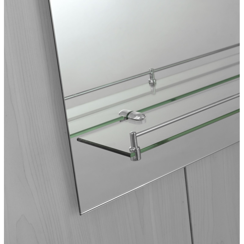 Зеркало настенное Zerix SANSA MRZ05-60x85x10 прямоугольное с полкой (ZX5628)