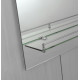 Зеркало настенное Zerix SANSA MRZ05-60x85x10 прямоугольное с полкой (ZX5628)