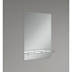 Зеркало настенное Zerix SANSA MRZ05-70x85x10 прямоугольное с полкой (ZX5629)
