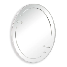 Зеркало настенное Zerix FUSION MOZ03-55x70 овальное с декором (ZX5632)