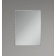 Зеркало настенное Zerix KUBIX MRZ06-45x60-Reverse прямоугольное с декором (ZX5633)