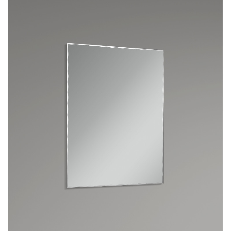 Зеркало настенное Zerix KUBIX MRZ06-70x90-Reverse прямоугольное с декором (ZX5635)