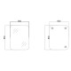 Зеркало настенное Zerix PRIME MRZ07-60x85-Reverse прямоугольное с закругленными углами (ZX5637)