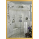 Зеркало настенное Zerix FONTE MRZ09-70x85-Reverse GOLD прямоугольное в золотой раме (ZX5639)