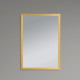 Зеркало настенное Zerix FONTE MRZ09-70x85-Reverse GOLD прямоугольное в золотой раме (ZX5639)