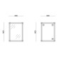Зеркало настенное Zerix FONTE MRZ10-60x80-Reverse прямоугольное с декором (ZX5640)