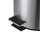 Мусорное ведро с плавным закрытием круглое Zerix Solo-TC0205 SS Color 5л цвет нержавейка (ZX5888)