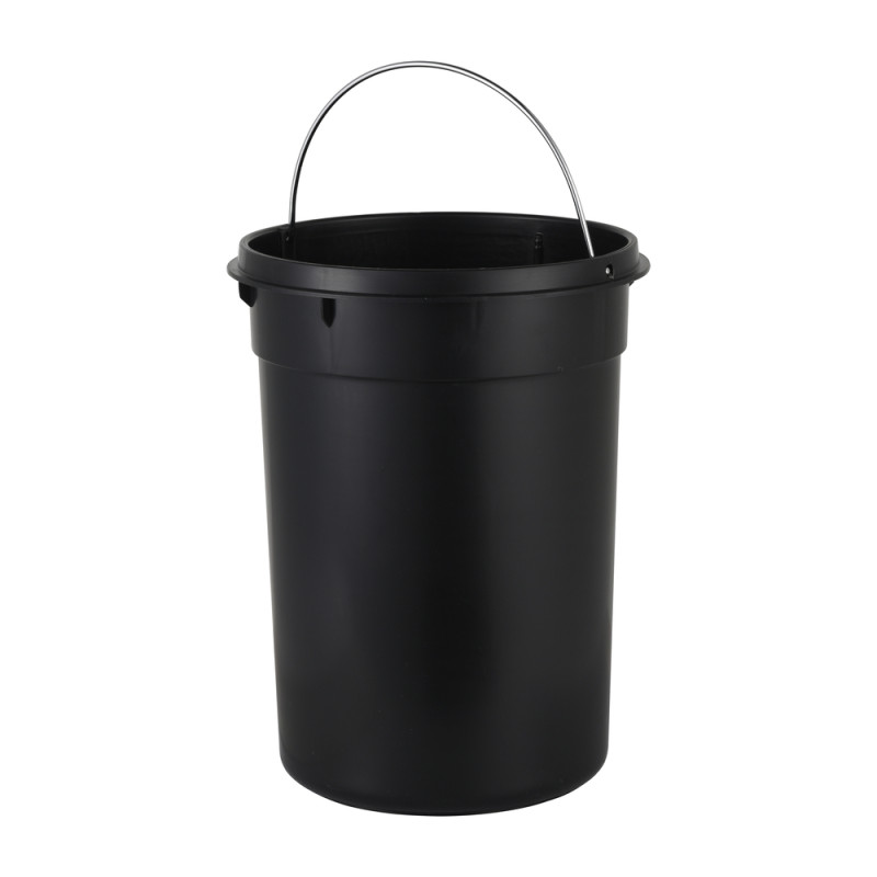 Мусорное ведро с плавным закрытием круглое Zerix Solo-TC0205 SS Color 5л цвет нержавейка (ZX5888)