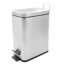Мусорное ведро с плавным закрытием прямоугольное Zerix Sansa-TC0105 SS Color 5л цвет нержавейка (ZX5893)