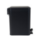 Мусорное ведро с плавным закрытием прямоугольное Zerix Sansa-TC0105 Black 5 л цвет черный (ZX5894)