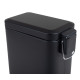 Мусорное ведро с плавным закрытием прямоугольное Zerix Sansa-TC0105 Black 5 л цвет черный (ZX5894)