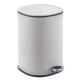 Мусорное ведро с плавным закрытием овальное Zerix Prime-TC0105 White 5л цвет белый (ZX5901)