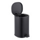 Мусорное ведро с плавным закрытием овальное Zerix Prime-TC0105 Black 5л цвет черный (ZX5902)