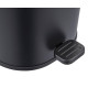 Мусорное ведро с плавным закрытием овальное Zerix Prime-TC0105 Black 5л цвет черный (ZX5902)