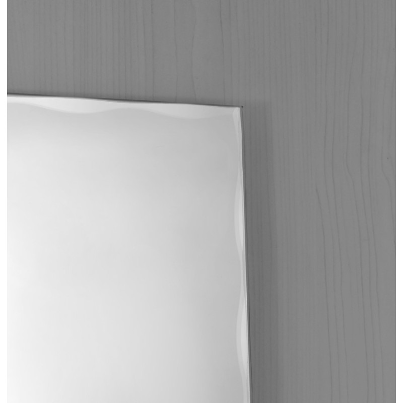 Зеркало настенное Zerix KUBIX MRZ06-45x60 прямоугольное с декором (ZX5948)