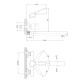 Смеситель для ванной Zerix LOR3-124 (ZX5975)