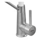 Смеситель для кухни с силиконовым изливом Zerix FUL-017 Refl.White из нерж. стали SUS304 (изл.белый) (ZX5994)