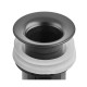 Донный клапан для раковины Zerix BV-01 BLACK 1 1/4'' с переливом автоматический СLICK-СLACK (Цвет черный) (ZX6016)