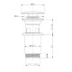 Донный клапан для раковины Zerix BV-01 BLACK 1 1/4'' с переливом автоматический СLICK-СLACK (Цвет черный) (ZX6016)