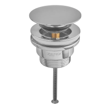 Донный клапан для раковины Zerix BV-03 1 1/4'' универсальный (с/без перл) СLICK-СLACK (Цвет хром) (ZX6019)