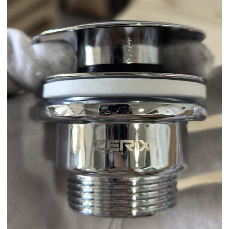 Донный клапан для раковины Zerix BV-03 1 1/4'' универсальный (с/без перл) СLICK-СLACK (Цвет хром) (ZX6019)