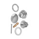Донный клапан для раковины Zerix BV-03 1 1/4'' универсальный (с/без перл) СLICK-СLACK (Цвет хром) (ZX6019)