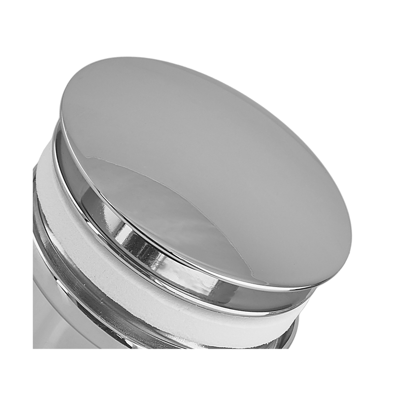 Донный клапан для раковины Zerix BV-03 1 1/4'' универсальный (с/без перл) СLICK-СLACK (Цвет хром) (ZX6019)