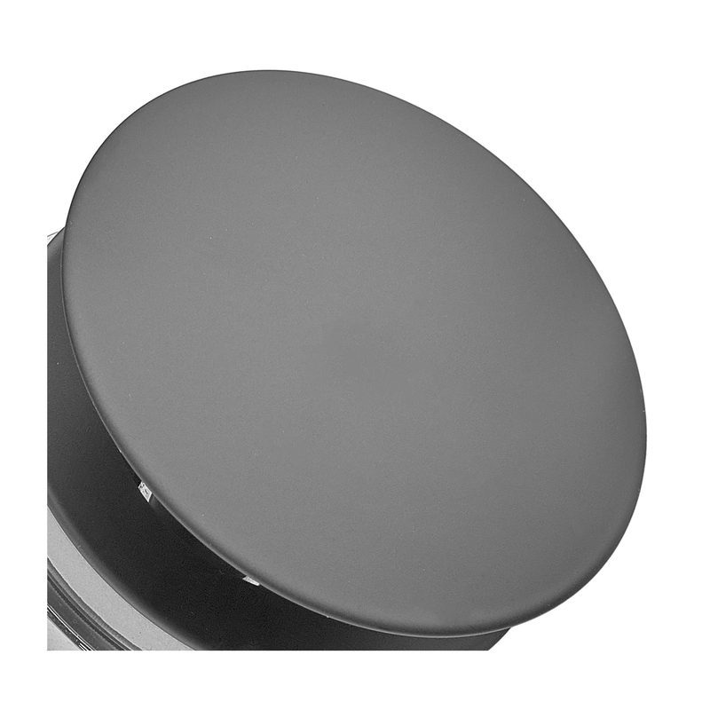 Донный клапан для раковины Zerix BV-03 BLACK 1 1/4'' универсальный (с/без перл) СLICK-СLACK (Цвет черный) (ZX6020)