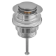 Донный клапан для раковины Zerix BV-04 1 1/4'' универсальный (с/без перл) СLICK-СLACK (Цвет хром) (ZX6021)