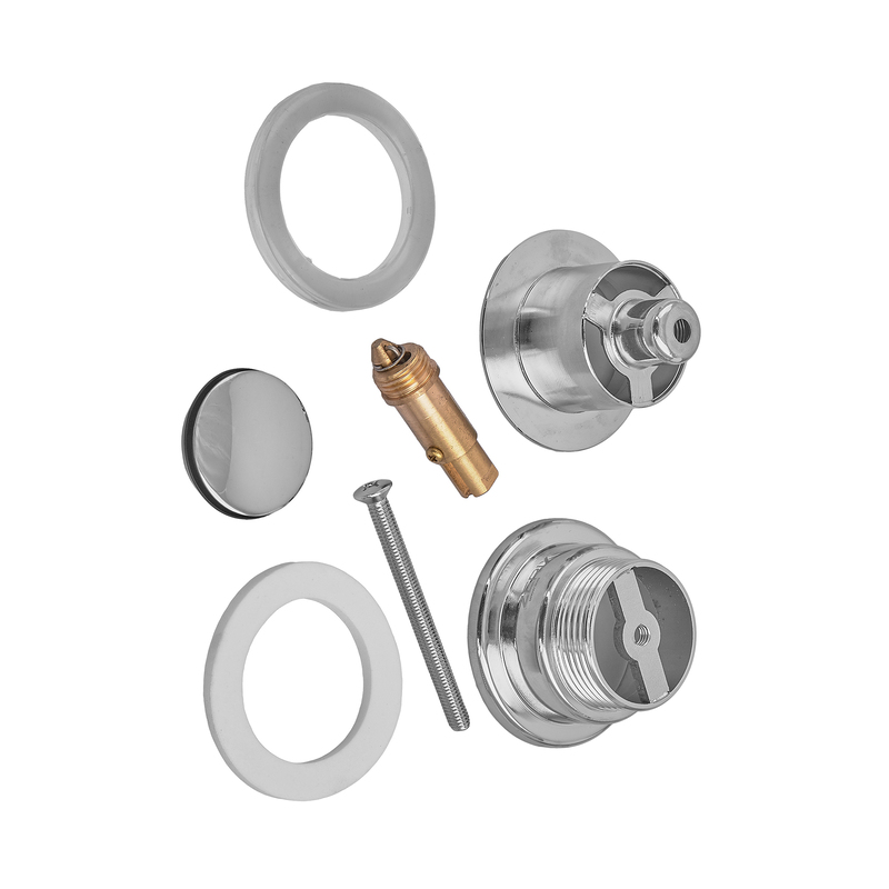 Донный клапан для раковины Zerix BV-04 1 1/4'' универсальный (с/без перл) СLICK-СLACK (Цвет хром) (ZX6021)