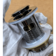 Донный клапан для раковины Zerix BV-05 1 1/4'' с переливом автоматический СLICK-СLACK (Цвет хром) (ZX6022)