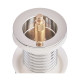 Донный клапан для раковины Zerix BV-06 1 1/4'' без перелива автоматический СLICK-СLACK (Цвет хром) (ZX6023)