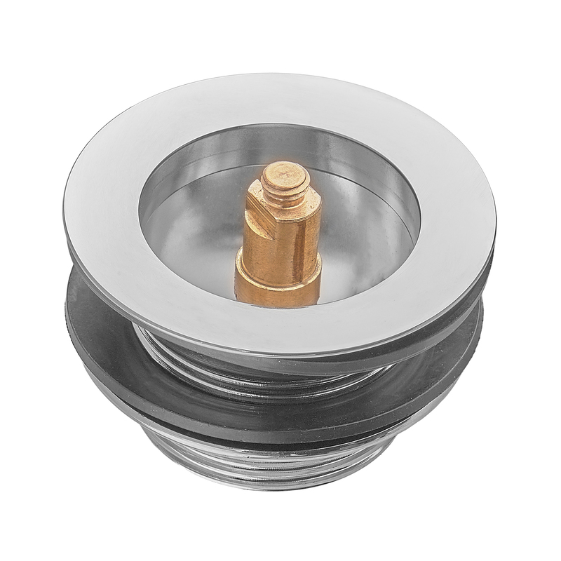 Донный клапан для ванны Zerix BV-08 1 1/2'' автоматический СLICK-СLACK (Цвет хром) (ZX6025)