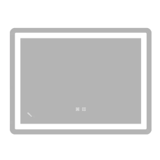 Зеркало Zerix Sansa MR01-80x60-REVERSE с LED Touch, Anti-fog, димером, регулятором яркости (ZX6049)