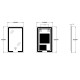Зеркало Zerix Prime MR02-50x80 с LED Touch, Anti-fog, димером, регулятором яркости (ZX6052)