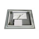 Зеркало Zerix Kubix MR03-80x60-REVERSE с LED Touch, Anti-fog, димером, регулятором яркости (ZX6053)