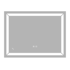 Зеркало Zerix Kubix MR04-80x60-REVERSE с LED Touch, Anti-fog, димером, регулятором яркости (ZX6054)