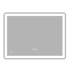 Зеркало Zerix Mirra MR05-70x50-REVERSE с LED Touch, Anti-fog, димером, регулятором яркости (ZX6055)